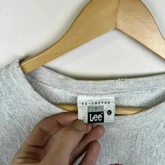 90s Vintage Lee Brewery Athletic Department Sweatshirt - XXL Size L - Picture 6 of 6